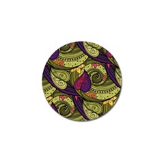 Green Paisley Background, Artwork, Paisley Patterns Golf Ball Marker (4 Pack) by nateshop