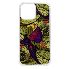 Green Paisley Background, Artwork, Paisley Patterns Iphone 13 Pro Max Tpu Uv Print Case