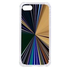 Blue Hexagon Pattern Iphone Se by Cemarart