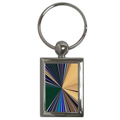 Colorful Centroid Line Stroke Key Chain (rectangle)