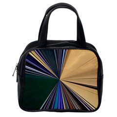 Colorful Centroid Line Stroke Classic Handbag (one Side)