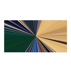 Colorful Centroid Line Stroke Satin Wrap 35  X 70 