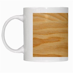 Light Wooden Texture, Wooden Light Brown Background White Mug by nateshop