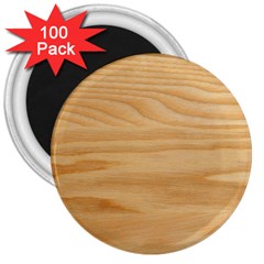 Light Wooden Texture, Wooden Light Brown Background 3  Magnets (100 Pack) by nateshop