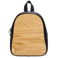 Light Wooden Texture, Wooden Light Brown Background School Bag (small) by nateshop