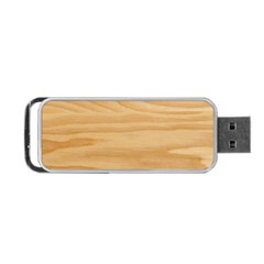 Light Wooden Texture, Wooden Light Brown Background Portable Usb Flash (two Sides) by nateshop