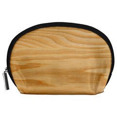 Light Wooden Texture, Wooden Light Brown Background Accessory Pouch (large) by nateshop