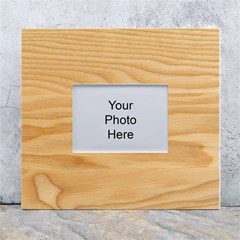 Light Wooden Texture, Wooden Light Brown Background White Wall Photo Frame 5  X 7  by nateshop