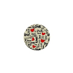Love Abstract Background Love Textures 1  Mini Buttons