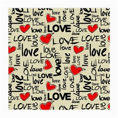 Love Abstract Background Love Textures Medium Glasses Cloth (2 Sides) by nateshop