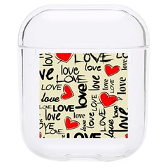 Love Abstract Background Love Textures Hard Pc Airpods 1/2 Case by nateshop