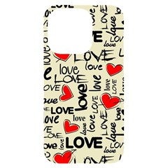 Love Abstract Background Love Textures Iphone 14 Pro Black Uv Print Case by nateshop