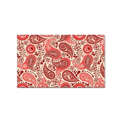 Paisley Red Ornament Texture Sticker Rectangular (10 Pack) by nateshop