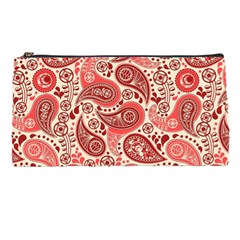 Paisley Red Ornament Texture Pencil Case by nateshop