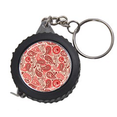 Paisley Red Ornament Texture Measuring Tape by nateshop