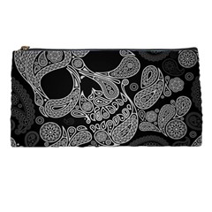 Paisley Skull, Abstract Art Pencil Case by nateshop