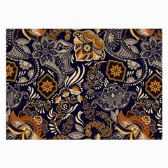 Paisley Texture, Floral Ornament Texture Large Glasses Cloth (2 Sides) by nateshop