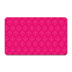 Pink Pattern, Abstract, Background, Bright Magnet (rectangular) by nateshop