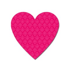 Pink Pattern, Abstract, Background, Bright Heart Magnet by nateshop