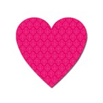 Pink Pattern, Abstract, Background, Bright Heart Magnet Front