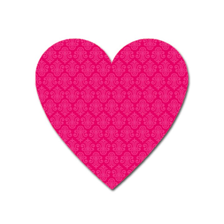 Pink Pattern, Abstract, Background, Bright Heart Magnet