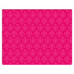 Pink Pattern, Abstract, Background, Bright Two Sides Premium Plush Fleece Blanket (medium) by nateshop