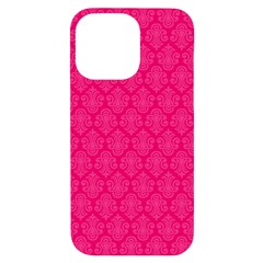 Pink Pattern, Abstract, Background, Bright Iphone 14 Pro Max Black Uv Print Case by nateshop