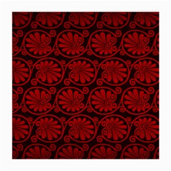 Red Floral Pattern Floral Greek Ornaments Medium Glasses Cloth