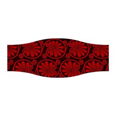 Red Floral Pattern Floral Greek Ornaments Stretchable Headband