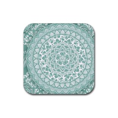 Round Ornament Texture Rubber Coaster (square) by nateshop