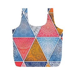 Texture With Triangles Full Print Recycle Bag (m) by nateshop
