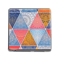 Texture With Triangles Memory Card Reader (square 5 Slot) by nateshop