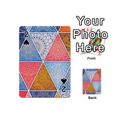 Texture With Triangles Playing Cards 54 Designs (mini) by nateshop