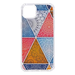 Texture With Triangles Iphone 14 Plus Tpu Uv Print Case by nateshop