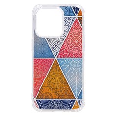 Texture With Triangles Iphone 14 Pro Tpu Uv Print Case by nateshop