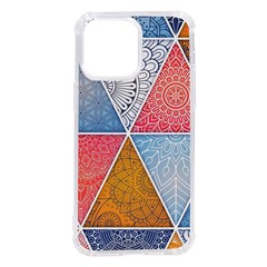 Texture With Triangles Iphone 14 Pro Max Tpu Uv Print Case by nateshop