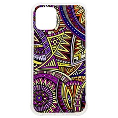 Violet Paisley Background, Paisley Patterns, Floral Patterns Iphone 12/12 Pro Tpu Uv Print Case by nateshop