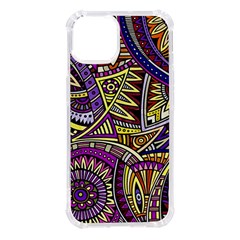 Violet Paisley Background, Paisley Patterns, Floral Patterns Iphone 14 Tpu Uv Print Case by nateshop