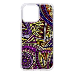 Violet Paisley Background, Paisley Patterns, Floral Patterns Iphone 14 Pro Max Tpu Uv Print Case by nateshop