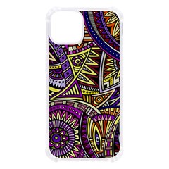 Violet Paisley Background, Paisley Patterns, Floral Patterns Iphone 13 Tpu Uv Print Case by nateshop