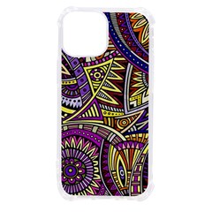 Violet Paisley Background, Paisley Patterns, Floral Patterns Iphone 13 Mini Tpu Uv Print Case by nateshop