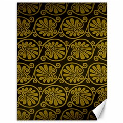 Yellow Floral Pattern Floral Greek Ornaments Canvas 36  X 48  by nateshop