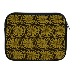 Yellow Floral Pattern Floral Greek Ornaments Apple Ipad 2/3/4 Zipper Cases by nateshop