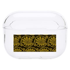 Yellow Floral Pattern Floral Greek Ornaments Hard PC AirPods Pro Case