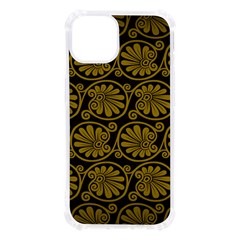 Yellow Floral Pattern Floral Greek Ornaments Iphone 13 Tpu Uv Print Case by nateshop