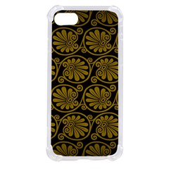 Yellow Floral Pattern Floral Greek Ornaments Iphone Se by nateshop