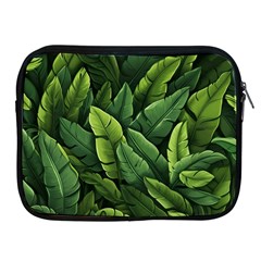 Green Leaves Apple Ipad 2/3/4 Zipper Cases