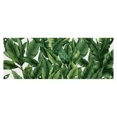 Tropical Leaves Banner And Sign 8  X 3 