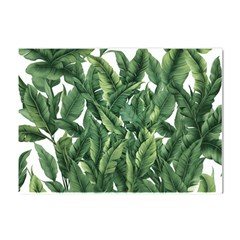 Tropical leaves Crystal Sticker (A4)