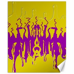 Yellow And Purple In Harmony Canvas 16  X 20 